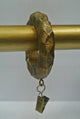 1 3/4" Hammered Designer Curtain Rings, Renaissance Gold, Set of 7