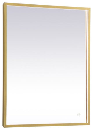 Modern Brass Led Mirror