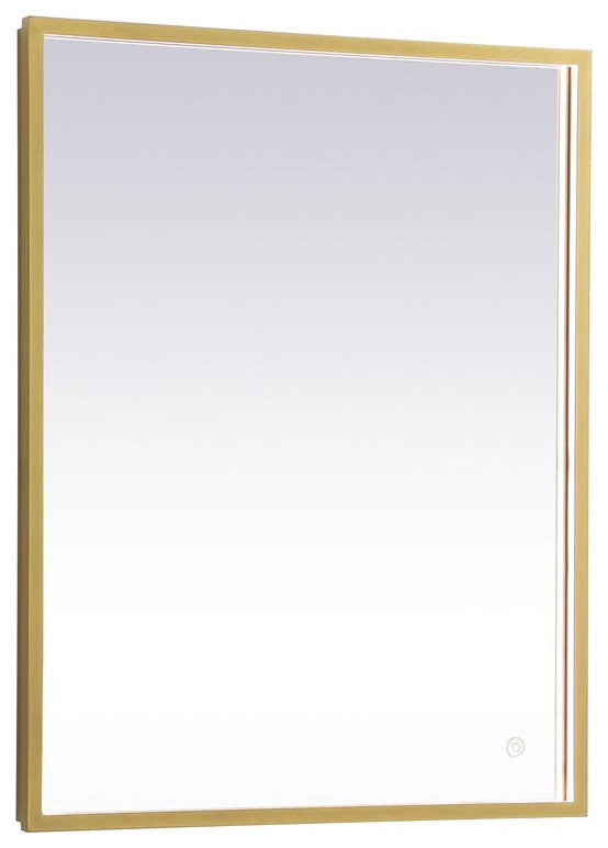 Modern Brass Led Mirror