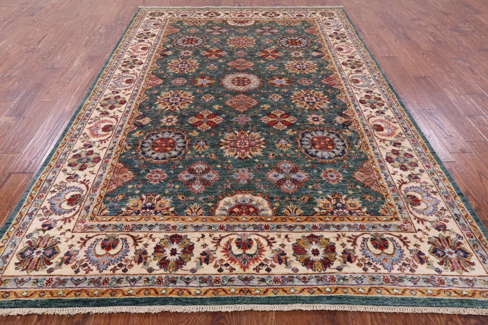 Hand Knotted Super Kazak Wool Rug 6' 10" X 10' 1" Q7560
