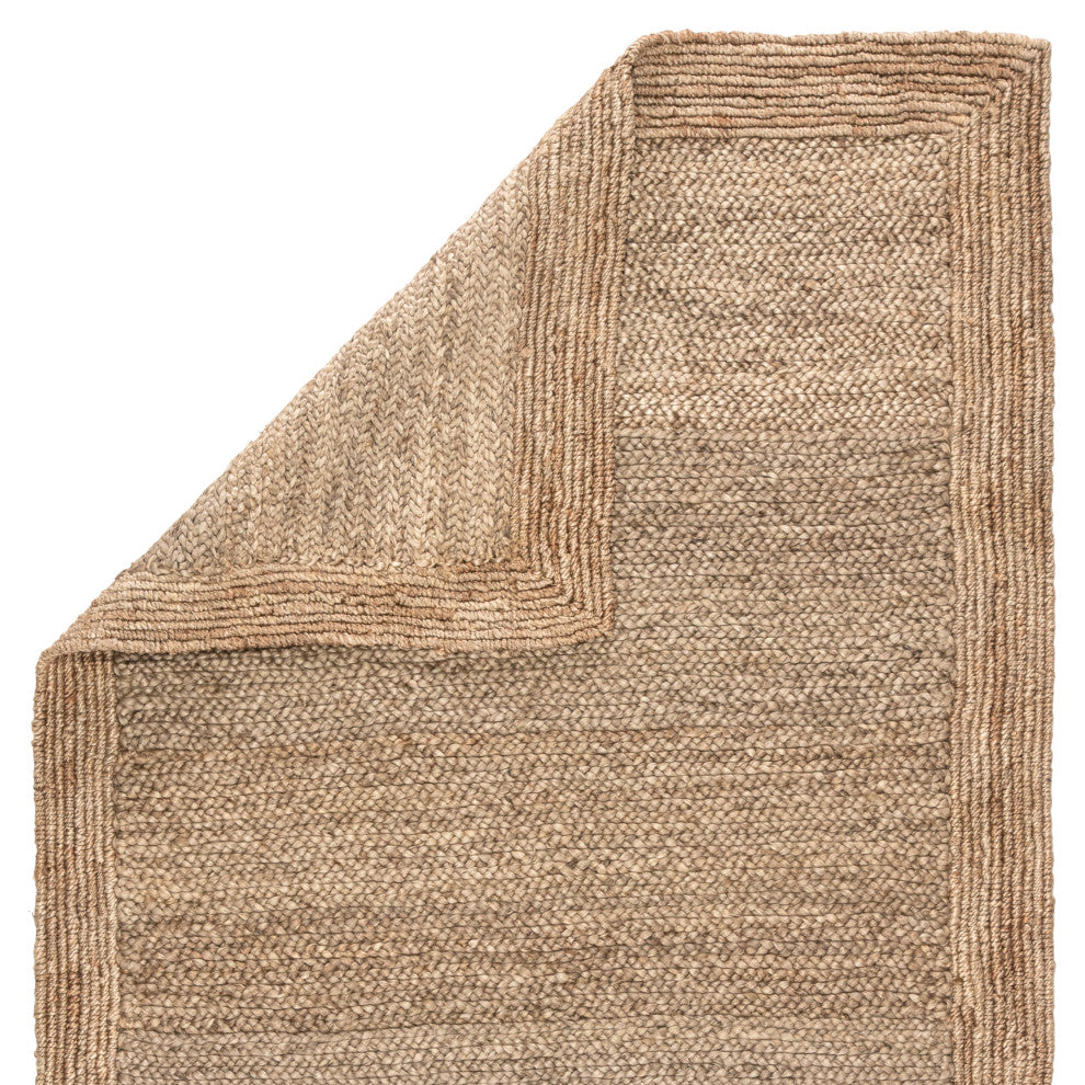 Jaipur Living Aboo Natural Solid Beige Area Rug, 2'x3'
