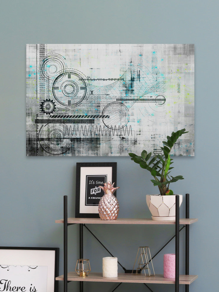 "Gears" Fine Art Canvas Print, 36"x24"