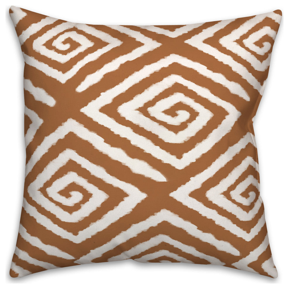 Teracotta Swirls 18x18 Spun Poly Pillow