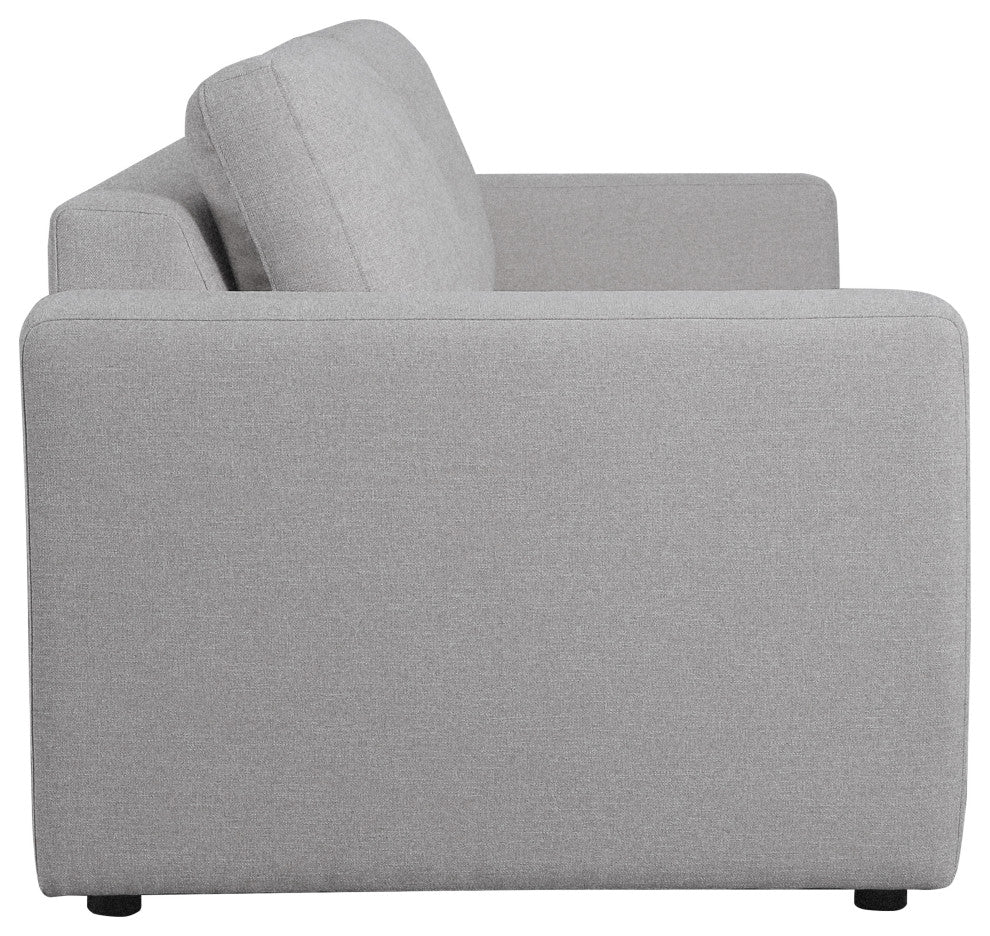 Elizabeth Stain-Resistant Fabric Sofa, Light Gray