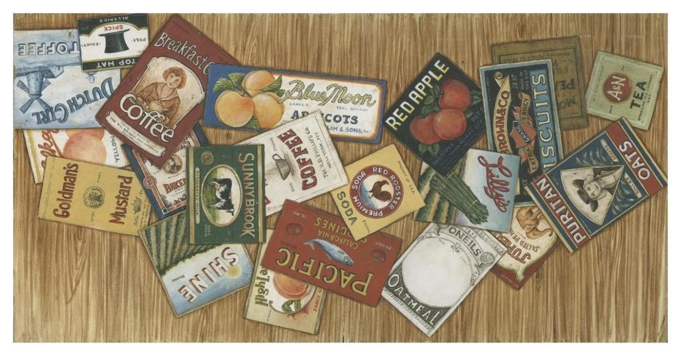 "Vintage Signs" Digital Paper Print by David Carter Brown, 74"x38"