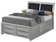 Full Storage Bed, Black
