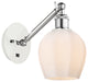 Innovations 317-1W-WPC-G461-6 1-Light Sconce, White and Polished Chrome