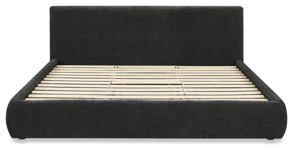 Isla Upholstered Bed, Charcoal, King