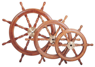 30" Wood Ship Wheel