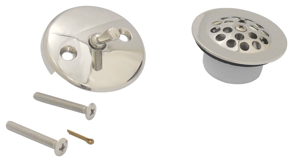 Kingston Brass Trip Lever With Grid Conversion Kit, Polished Nickel