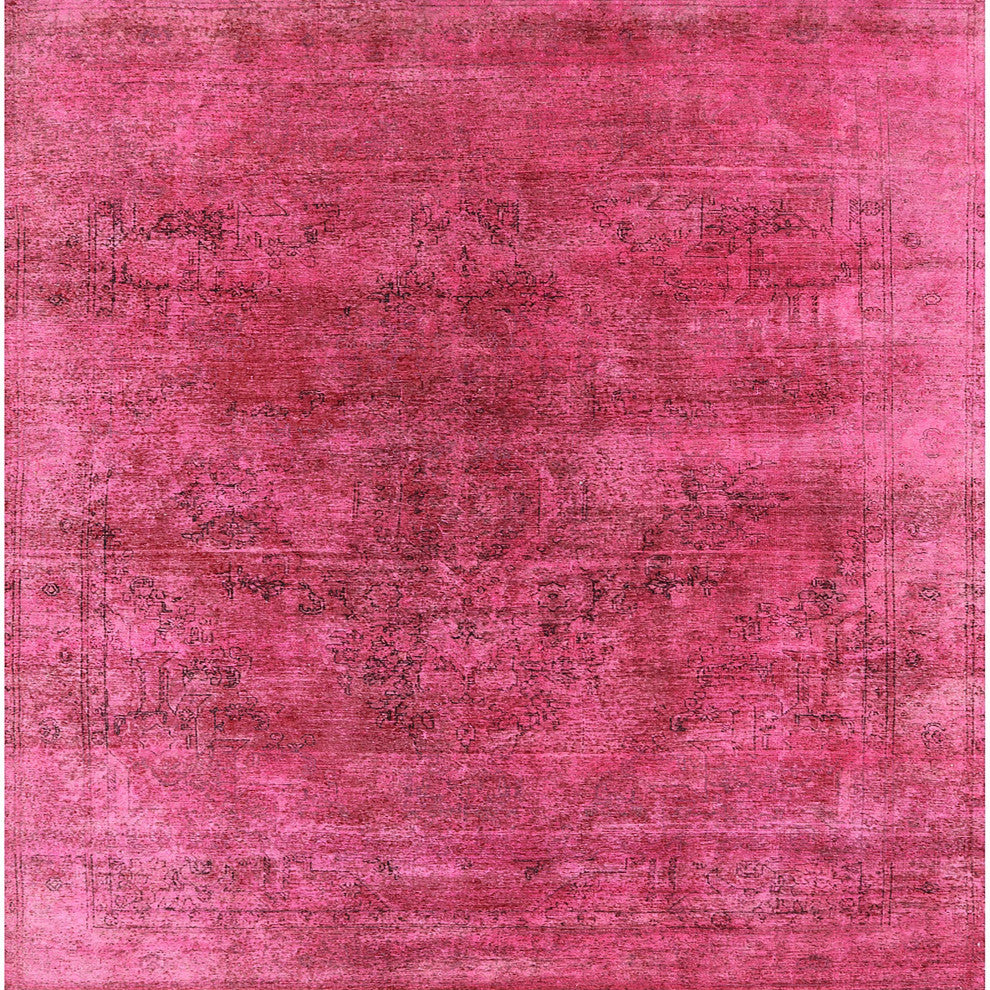 Ahgly Company Indoor Square Mid-Century Modern Area Rugs, 7' Square