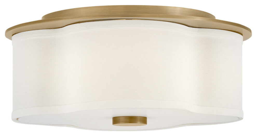 Hinkley Lighting 46441 Delaney 2 Light 14"W Flush Mount Drum - Black