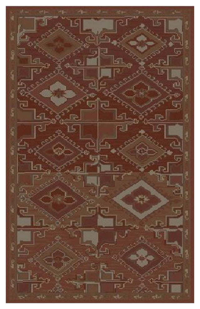 Tuscany Zaynab Area Rug, Red, 2'6"x8'