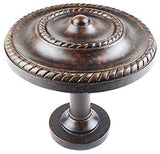 Large Rope Holdback Medallion, Mahogany