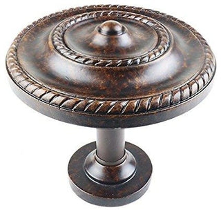 Large Rope Holdback Medallion, Mahogany