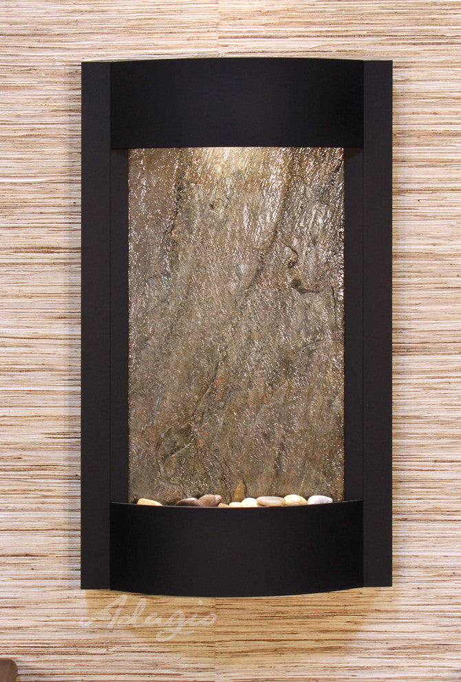 Serene Waters by Adagio Water Features, Green Featherstone, Textured Black
