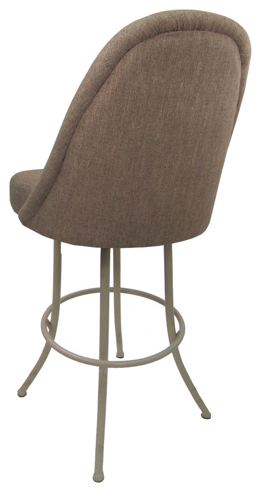Swivel Counter 26" 30" Extra Tall 34" Metal Bar Stool M-235, Basin Beige - Beige
