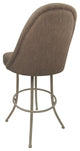 Swivel Counter 26" 30" Extra Tall 34" Metal Bar Stool M-235, Basin Beige - Beige