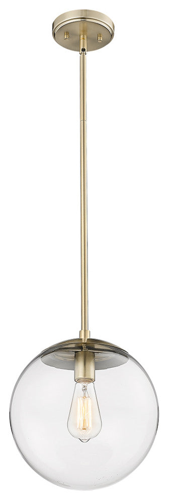 1 Light 11" Modern Gold Pendant
