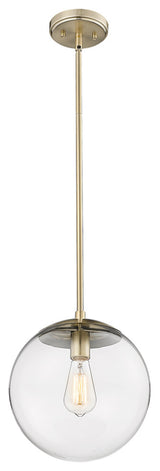 1 Light 11" Modern Gold Pendant