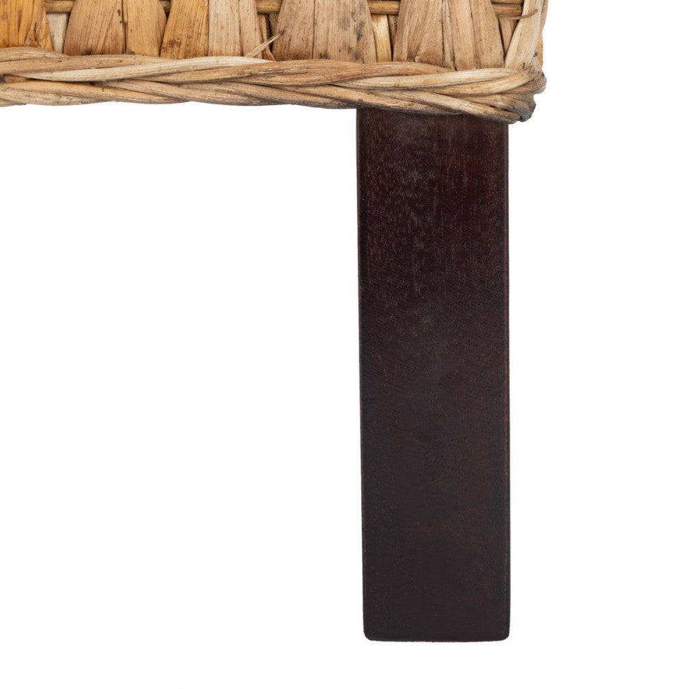 Safavieh Finola Rattan Bed Natural/Espresso Full