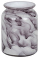 Vickerman LG180712 5.8" Marble Paint Round Glass Container