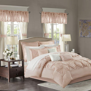 100% Polyester Tufted 24Pcs Comforter Set,MPE10-811