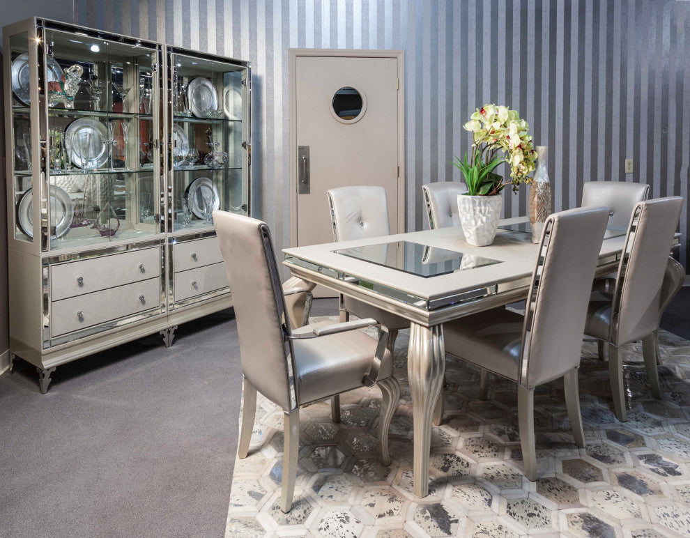 AICO Michael Amini Hollywood Loft Curio, Frost