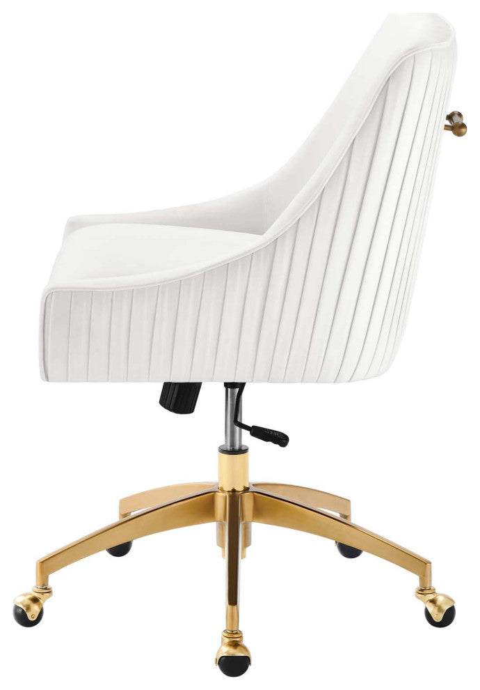 Side Dining Chair, White, Velvet, Modern, Kitchen Bistro Restaurant Hospitality