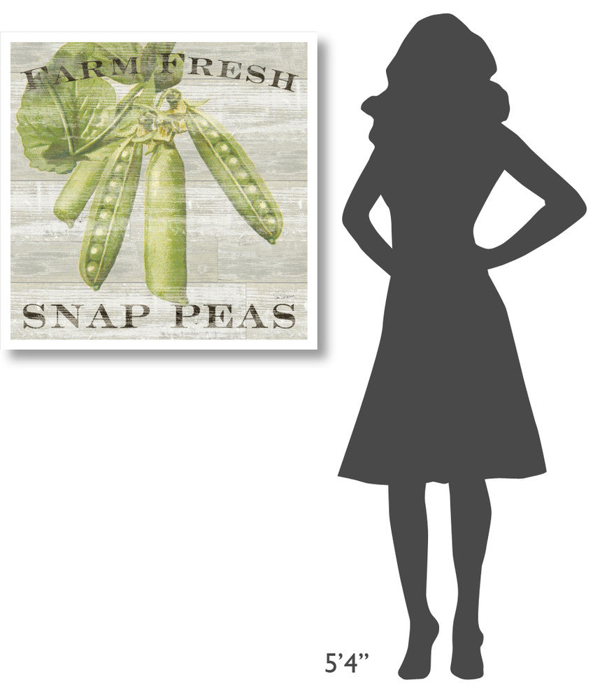 "Farm Fresh Peas" Digital Paper Print by Sue Schlabach, 32"x32"