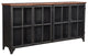 Tradition 95" Wide Sideboard, Brown/Black