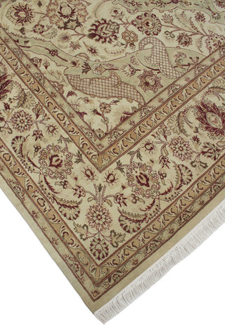 Pak-Persian Agra Ivory Rug, 7'11x10'5