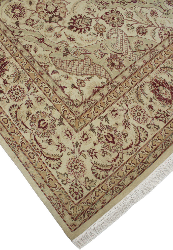 Pak-Persian Agra Ivory Rug, 7'11x10'5