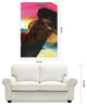 "Carnival Crossing Abstract I" Frameless Reverse Printed Tempered Glass Wall Art