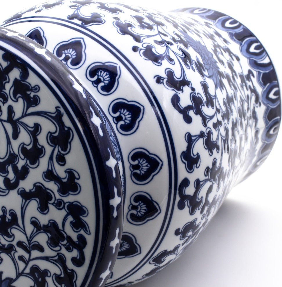 Claybarn Blue Garden Decorative Stool