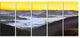 "Foggy Sunrise Over Mountains" Landscape Wall Art Wall Art, 5 Panels, 60"x28"