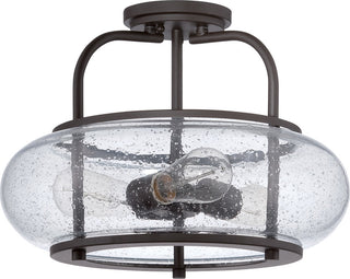 Quoizel TRG1716OZ Three Light Semi-Flush Mount Trilogy Old Bronze