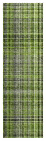 Premium Machine Washable Mayfield AMF541 Green 2'3" x 7'6" Runner Rug