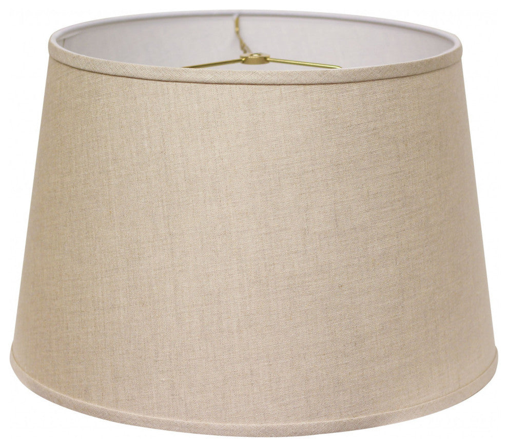18" Dark Wheat Rounded Empire Slanted Linen Lampshape