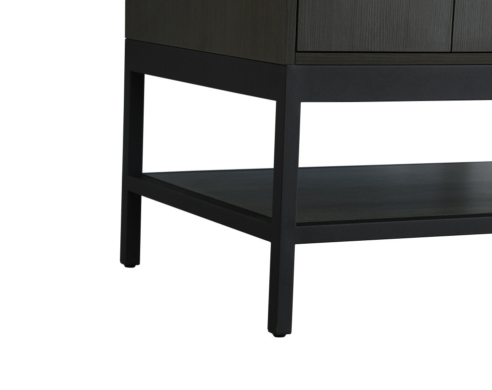 Home Living 42" Single Bathroom Vanity, Mocha Brown