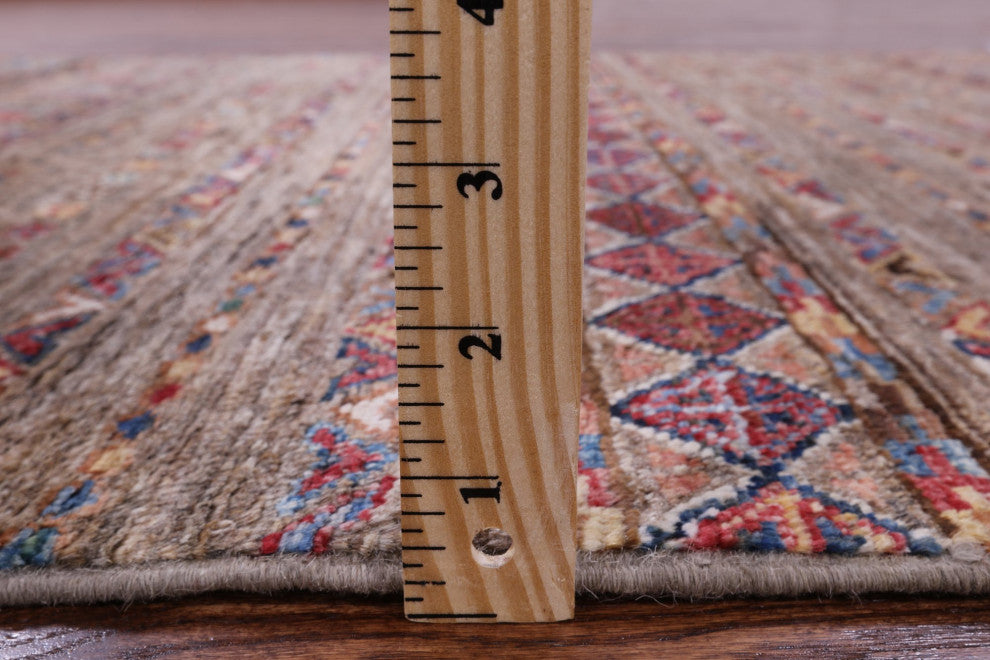 Super Kazak Khorjin Hand-Knotted Rug 3' 5" X 5' 1" Q10044