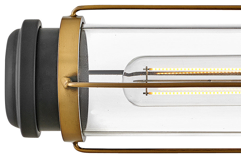 Hinkley Masthead Small Two Light Vanity, Heritage Brass