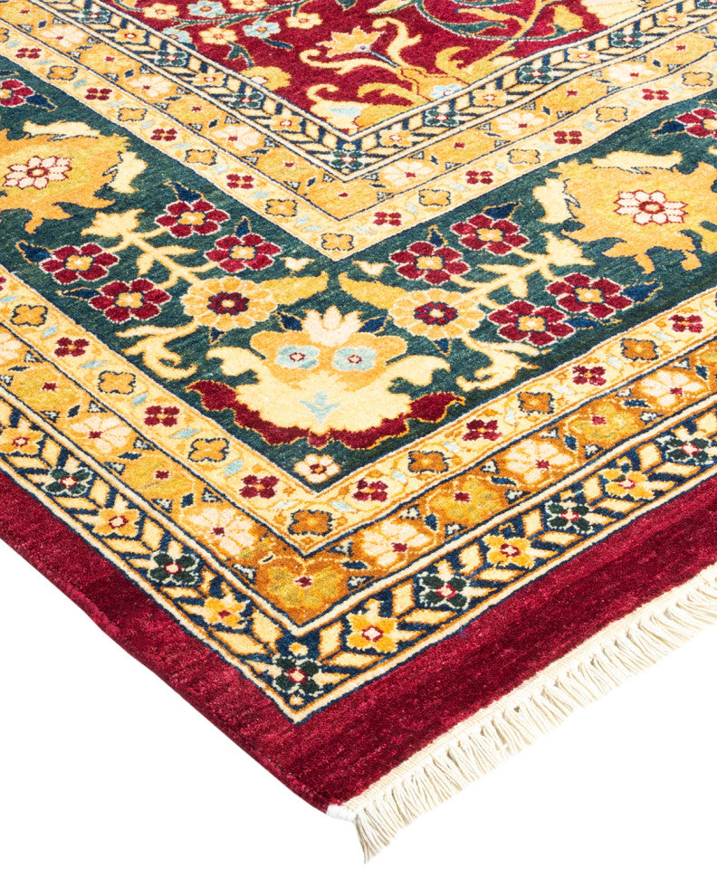 Mogul, One-of-a-Kind Hand-Knotted Area Rug, Red, 8' 2" x 10' 1"