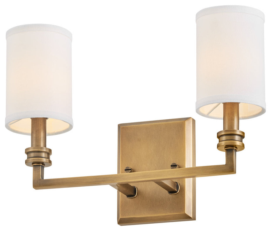 Hinkley Lighting 46412 Moore 2 Light 11" Tall Wall Sconce - Heritage Brass