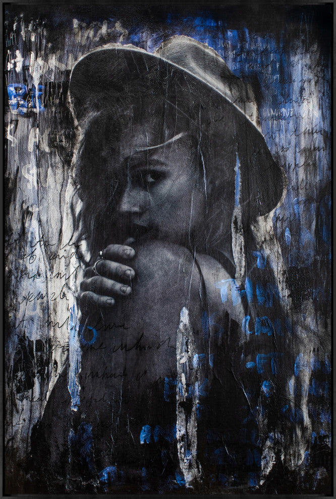 24x36 Come with Me II, Framed Artwork, Black
