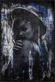 24x36 Come with Me II, Framed Artwork, Black