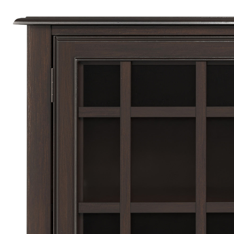 Connaught SOLID WOOD Wide Storage Cabinet Buffet, Chestnut Brown