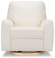 Sunday Power Recliner and Swivel Glider, Chantilly Fleece With Light Wood Base