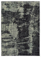 6' X 9' Black Ivory Machine Woven Abstract Indoor Area Rug
