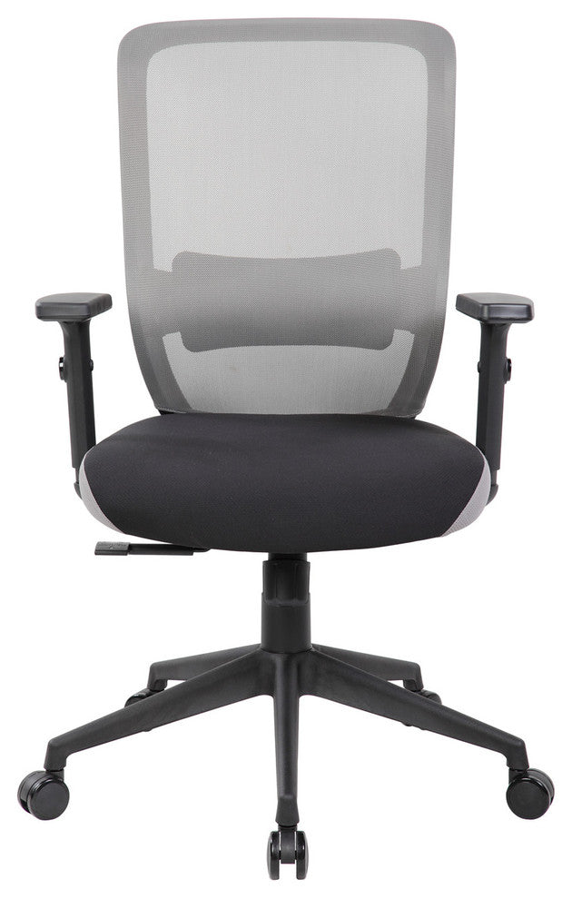 Mid-back Mesh Office Chair With Adjustable Lumbar Support and Armrests, 8196